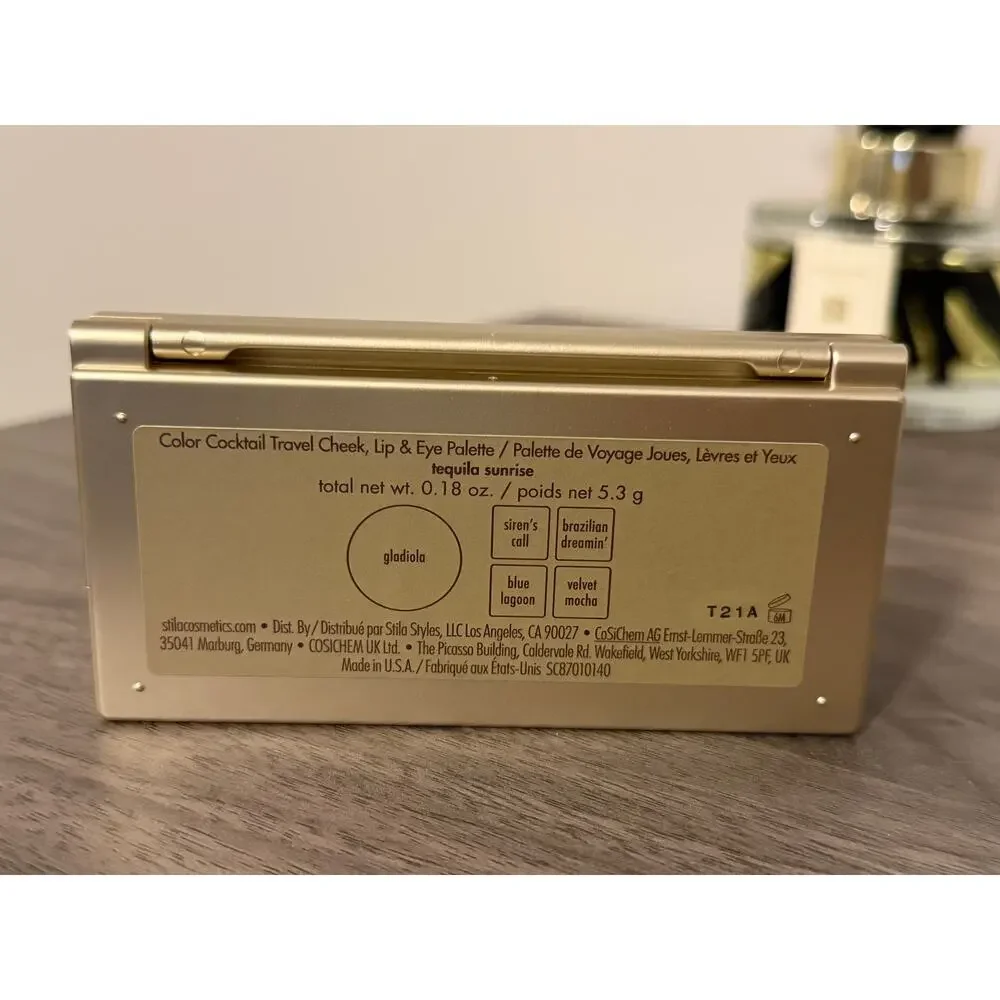 Stila Color Cocktail Tequila Sunrise Cheek Lip Eye Palette NEW